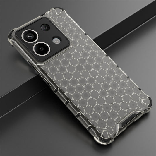 For Redmi Note 13 Pro 5G Shockproof Honeycomb Phone Case(Black) by buy2fix