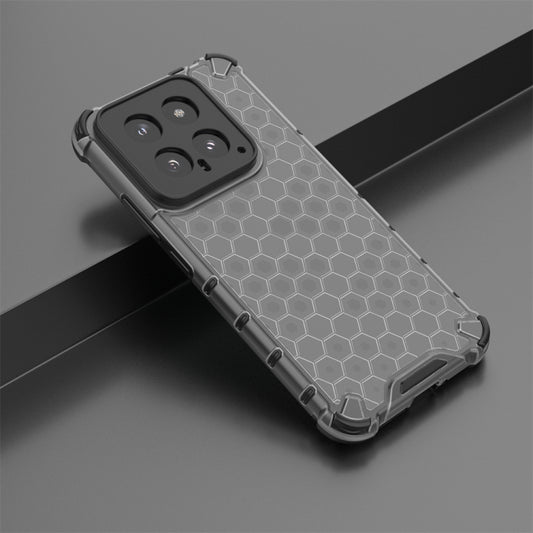 For Xiaomi 14 Shockproof Honeycomb Phone Case(Black) by buy2fix