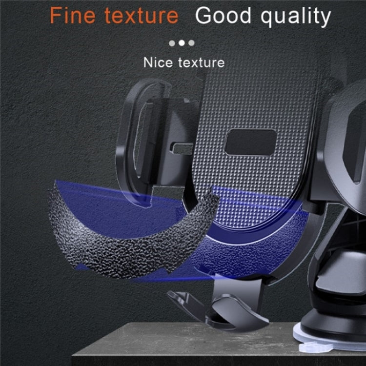 D33 With Air Vent Clip Suction Cup Base Gravity Sensing Car Phone Holder Bracket(Black) by buy2fix