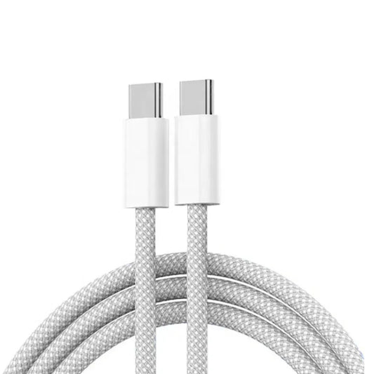XJ-99 2pcs 1m 60W USB-C / Type-C to Type-C Fast Charging Data Cable by buy2fix