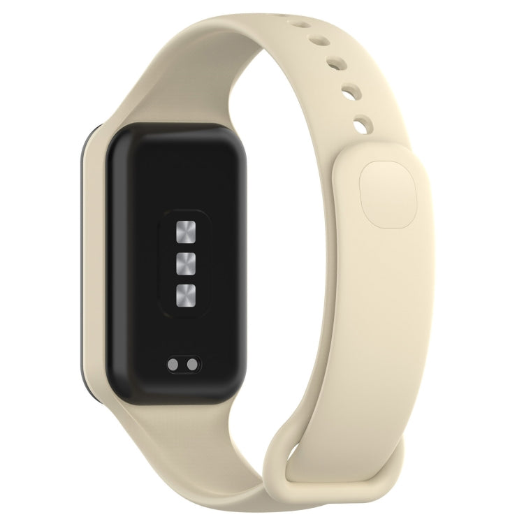 For Xiaomi Mi Band 8 Active Solid Color Integrated Silicone Watch Band(Stralight Color) - Watch Bands by buy2fix | Online Shopping UK | buy2fix