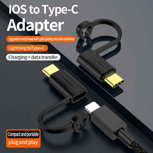 8 Pin to USB-C / Type-C 3.1 OTG Adapter(Black) by buy2fix