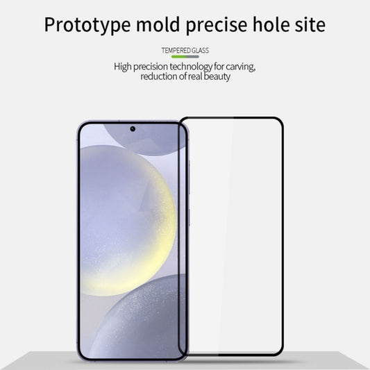 For Samsung Galaxy S25 5G MOFI 9H 2.5D Full Screen Tempered Glass Film(Black) by MOFI