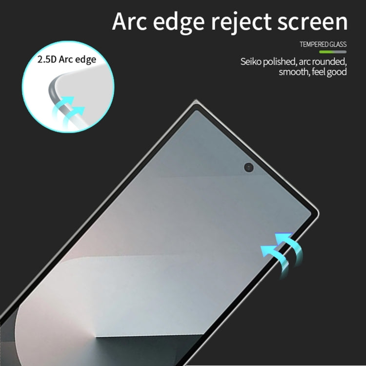 For Samsung Galaxy Z Fold6 PINWUYO 9H 2.5D Full Screen Tempered Glass Film(Black) - Galaxy Tempered Glass by PINWUYO | Online Shopping UK | buy2fix
