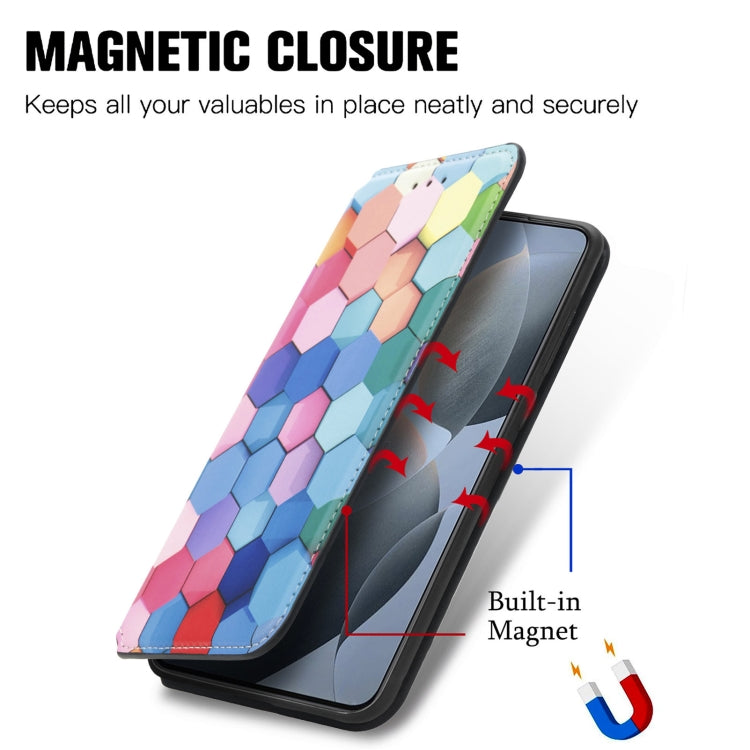 For Xiaomi Redmi K70E CaseNeo Colorful Magnetic Leather Phone Case(Colorful Cube) - Xiaomi Cases by buy2fix | Online Shopping UK | buy2fix