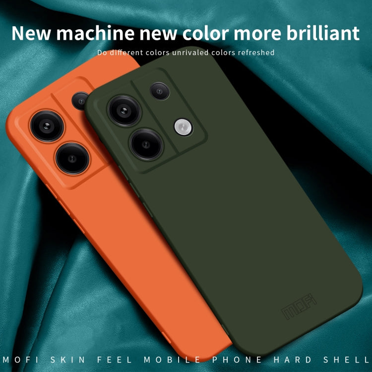 For Xiaomi Redmi Note 13 5G MOFI Qin Series Skin Feel All-inclusive PC Phone Case(Beige) - Xiaomi Cases by MOFI | Online Shopping UK | buy2fix