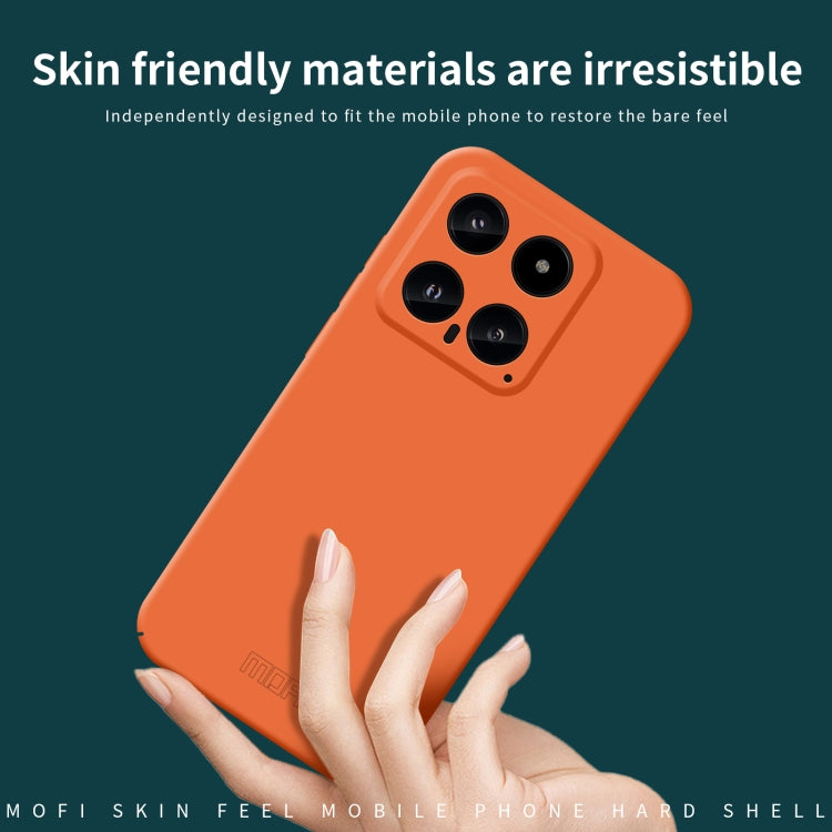 For Xiaomi 14 MOFI Qin Series Skin Feel All-inclusive PC Phone Case(Gray) - Xiaomi Cases by MOFI | Online Shopping UK | buy2fix