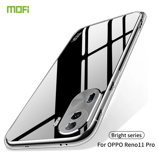 For OPPO Reno11 Pro China MOFI Ming Series Ultra-thin TPU Phone Case(Transparent) by MOFI
