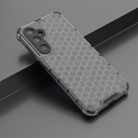 For Samsung Galaxy S23 FE 5G Shockproof Honeycomb Phone Case(Black) by buy2fix