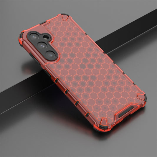 For Samsung Galaxy S23 FE 5G Shockproof Honeycomb Phone Case(Red) by buy2fix