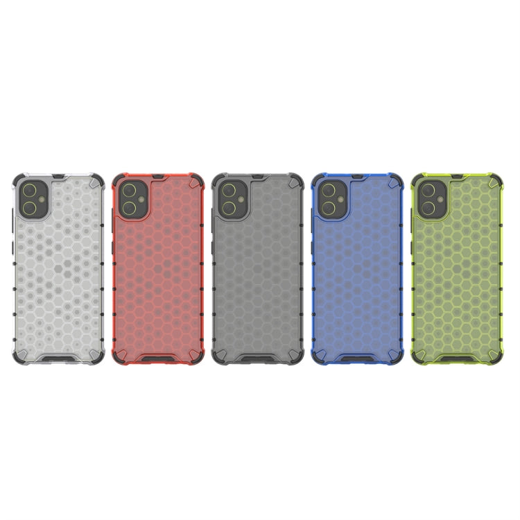 For Samsung Galaxy A05 Shockproof Honeycomb Phone Case(Black) by buy2fix