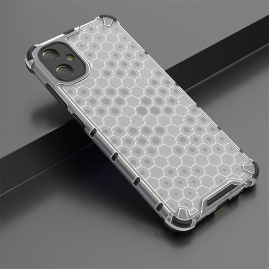For Samsung Galaxy A05 Shockproof Honeycomb Phone Case(White) by buy2fix