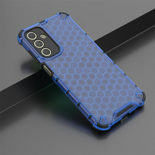 For Samsung Galaxy A15 Shockproof Honeycomb Phone Case(Blue) by buy2fix
