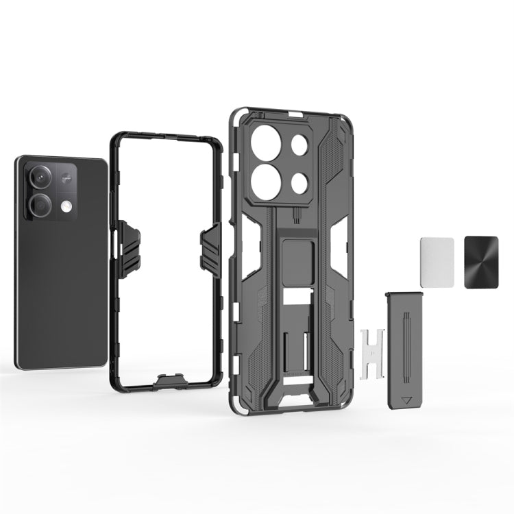 For Redmi Note 13 5G Supersonic Armor PC Hybrid TPU Phone Case(Blue) - Xiaomi Cases by buy2fix | Online Shopping UK | buy2fix