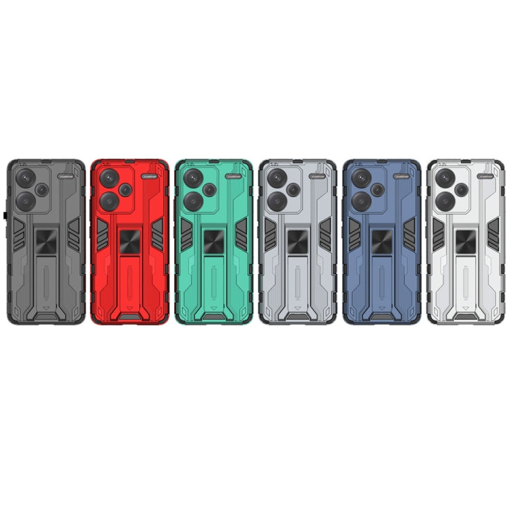 For Redmi Note 13 Pro 5G Supersonic Armor PC Hybrid TPU Phone Case(Silver) by buy2fix