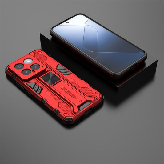 For Xiaomi 14 Supersonic Armor PC Hybrid TPU Phone Case(Red) by buy2fix
