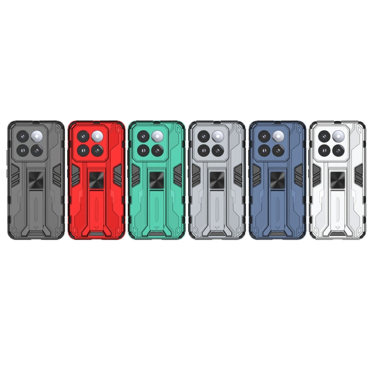 For Xiaomi 14 Pro Supersonic Armor PC Hybrid TPU Phone Case(Grey) by buy2fix