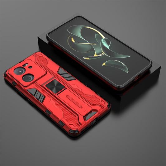 For Xiaomi 13T Supersonic Armor PC Hybrid TPU Phone Case(Red) by buy2fix
