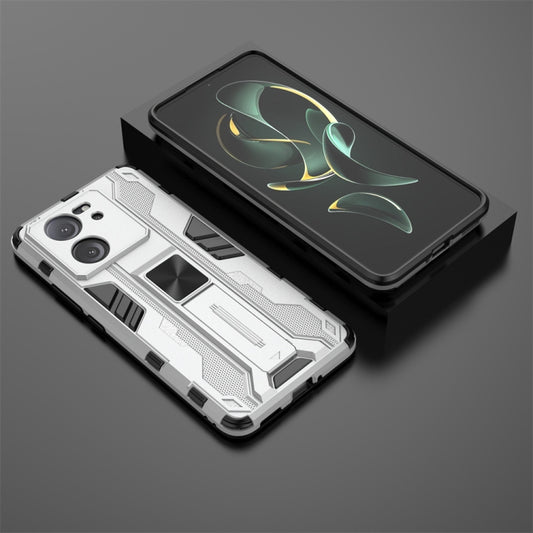 For Xiaomi 13T Supersonic Armor PC Hybrid TPU Phone Case(Silver) by buy2fix