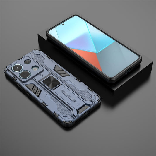 For Xiaomi Poco X6 Supersonic Armor PC Hybrid TPU Phone Case(Blue) by buy2fix