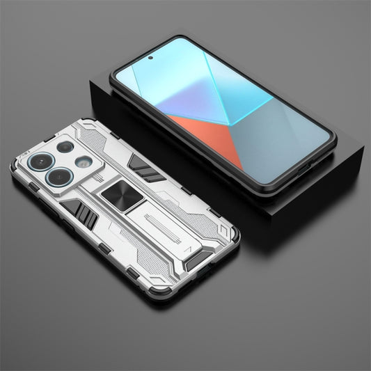 For Xiaomi Poco X6 Supersonic Armor PC Hybrid TPU Phone Case(Silver) by buy2fix