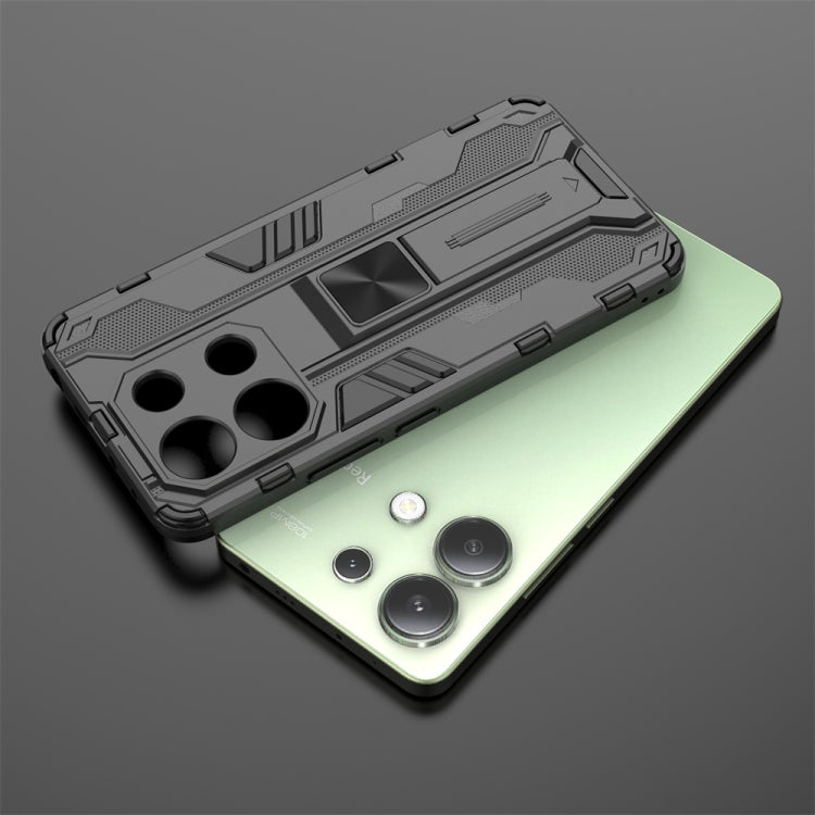 For Redmi Note 13 4G Supersonic Armor PC Hybrid TPU Phone Case(Silver) - Xiaomi Cases by buy2fix | Online Shopping UK | buy2fix