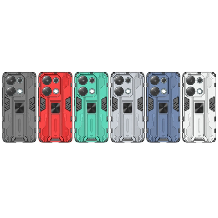 For Redmi Note 13 Pro 4G Supersonic Armor PC Hybrid TPU Phone Case(Red) by buy2fix