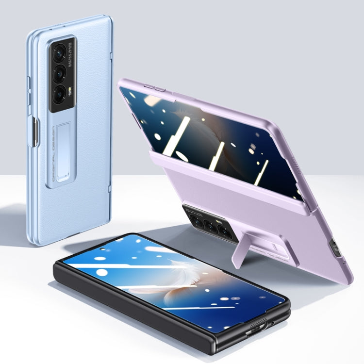 For Honor Magic Vs2 Pioneer Skin-Feel Case-film Integral Hinge Shockproof Phone Case(Purple) - Honor Cases by buy2fix | Online Shopping UK | buy2fix