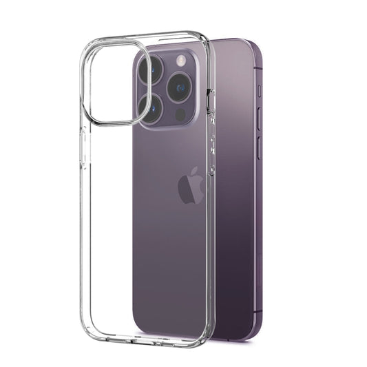 For iPhone 14 Pro NORTHJO 3 in 1 TPU Phone Case with Screen Film and Lens Film(Clear) - iPhone 14 Pro Tempered Glass by NORTHJO | Online Shopping UK | buy2fix