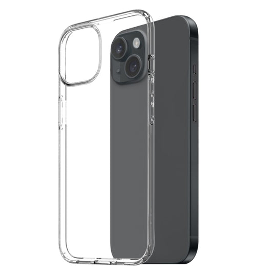 For iPhone 15 NORTHJO 3 in 1 TPU Phone Case with Screen Film and Lens Film(Clear) - iPhone 15 Tempered Glass by NORTHJO | Online Shopping UK | buy2fix