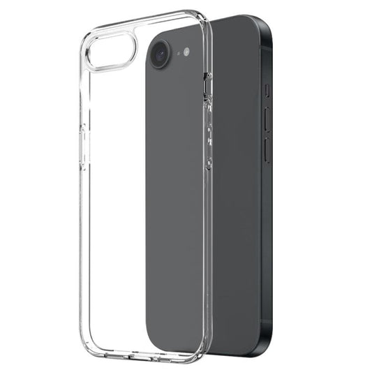 For iPhone 16e NORTHJO 3 in 1 TPU Phone Case with Screen Film and Lens Film(Clear) - iPhone 16e Cases by NORTHJO | Online Shopping UK | buy2fix