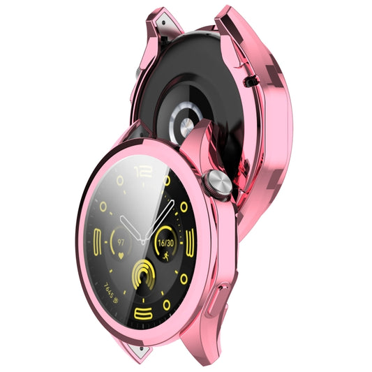 For Huawei Watch GT4 46mm Full Coverage TPU Electroplated Watch Protective Case(Pink) by buy2fix