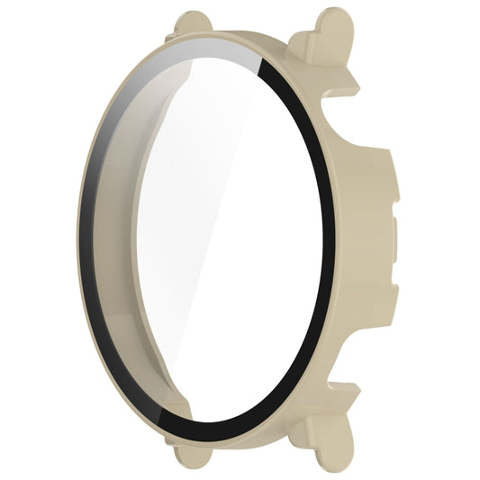For Huawei Watch GT4 41mm PC+Tempered Glass Integrated Smart Watch Case(Ivory White) by buy2fix