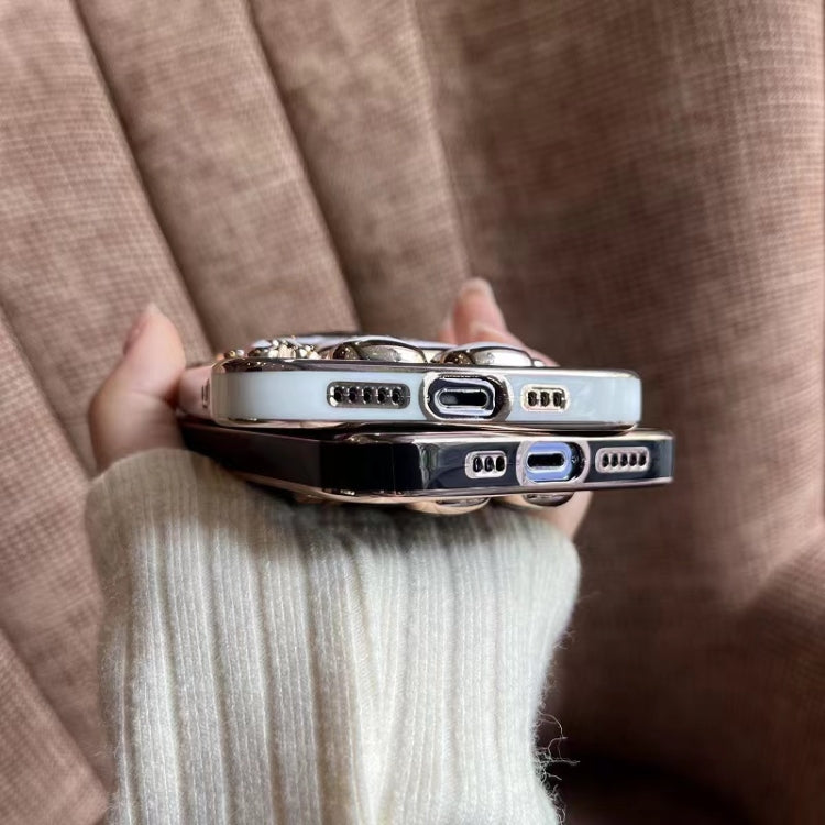 For Samsung Galaxy A15 Electroplating Astronaut Holder Phone Case(Pink) by buy2fix