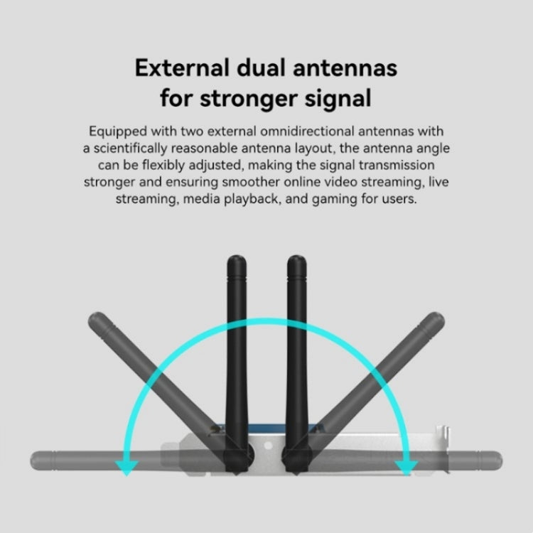 LB-LINK BL-P650H PCI-E 2.4G / 5G Dual-band Computer Wireless Network Adapter AC Network Card by LB-LINK