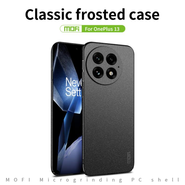 For OnePlus 13 MOFI Fandun Series Frosted PC Ultra-thin All-inclusive Phone Case(Black) - OnePlus Cases by buy2fix | Online Shopping UK | buy2fix