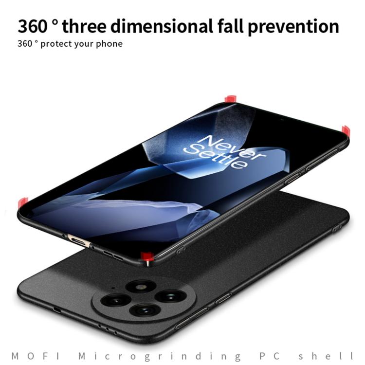 For OnePlus 13 MOFI Fandun Series Frosted PC Ultra-thin All-inclusive Phone Case(Black) - OnePlus Cases by buy2fix | Online Shopping UK | buy2fix