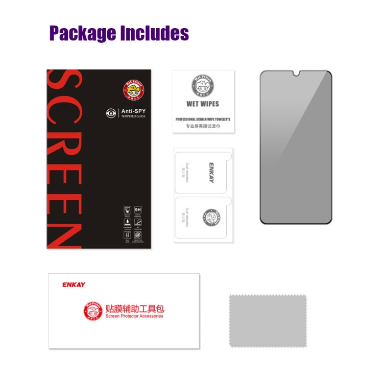 For Xiaomi Redmi 14C ENKAY Hat-Prince 28 Degree Anti-peeping Privacy Silk Screen Tempered Glass Film - 14C Tempered Glass by ENKAY | Online Shopping UK | buy2fix