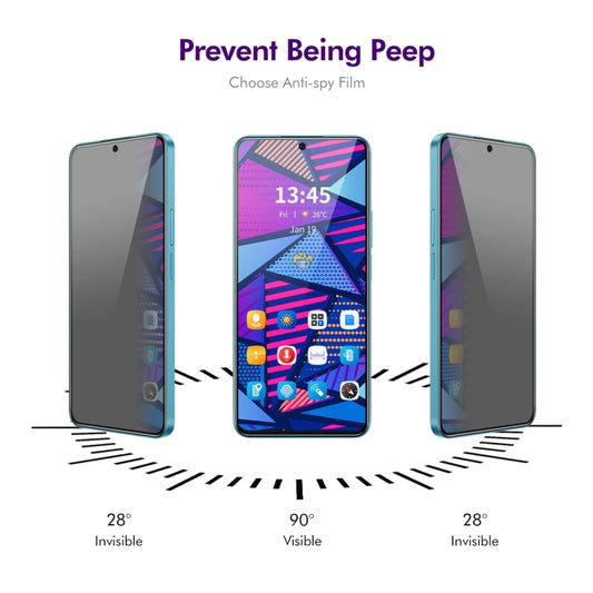 For Xiaomi Poco F6 5pcs ENKAY Hat-Prince 28 Degree Anti-peeping Privacy Silk Screen Tempered Glass Film - by ENKAY | Online Shopping UK | buy2fix