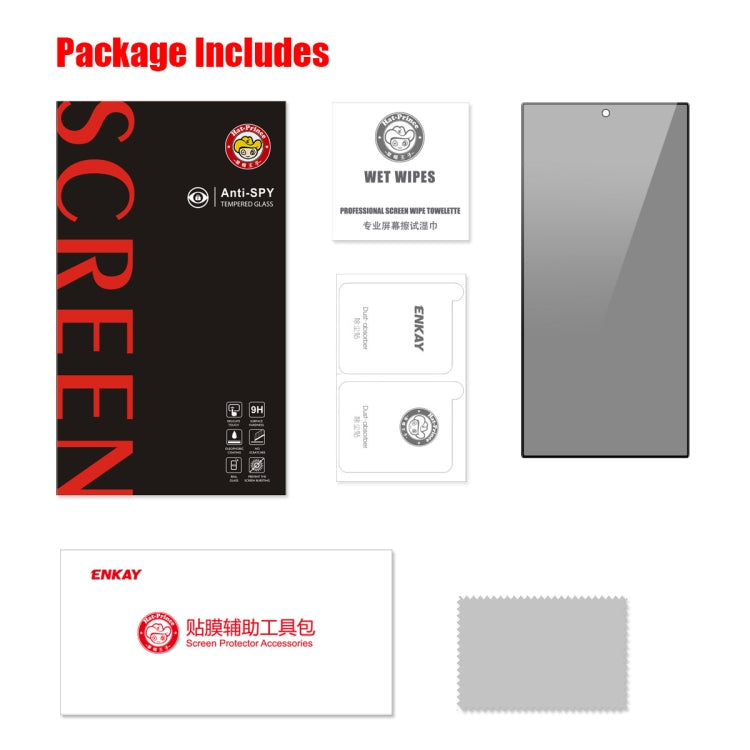 For Samsung Galaxy S24 Ultra 5G ENKAY Hat-Prince 28 Degree Anti-peeping Privacy Tempered Glass Film by ENKAY