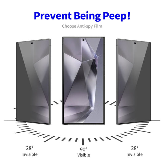 For Samsung Galaxy S24 Ultra 5G 2pcs ENKAY Hat-Prince 28 Degree Anti-peeping Privacy Tempered Glass Film by ENKAY