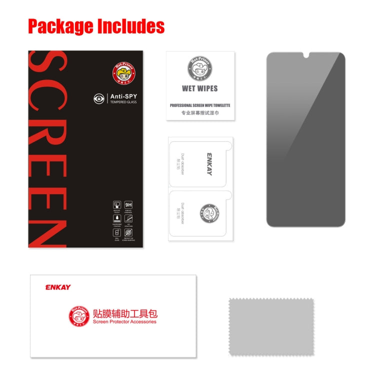 For Samsung Galaxy A15 4G / 5G ENKAY Hat-Prince 28 Degree Anti-peeping Privacy Tempered Glass Film by ENKAY