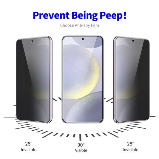 For Samsung Galaxy S24 FE 5G 5pcs ENKAY Hat-Prince 28 Degree Anti-peeping Privacy Tempered Glass Film by ENKAY