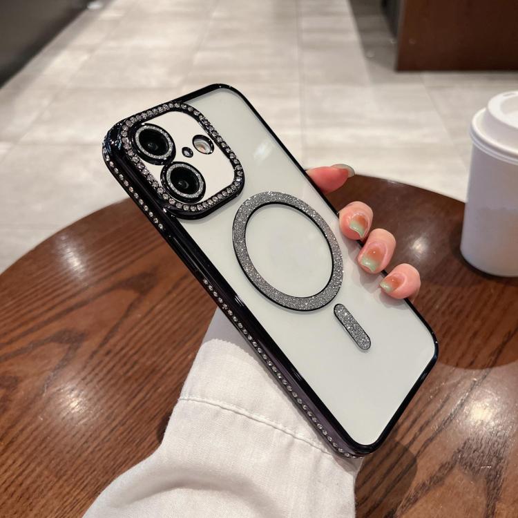 For iPhone 17 Diamond Plated MagSafe TPU Phone Case(Black) - iPhone 17 Cases by buy2fix | Online Shopping UK | buy2fix