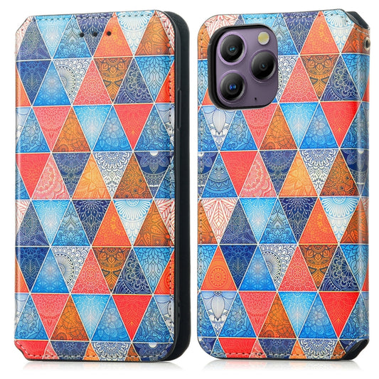 For Blackview A96 CaseNeo Colorful Magnetic Leather Phone Case(Rhombus Mandala) by buy2fix