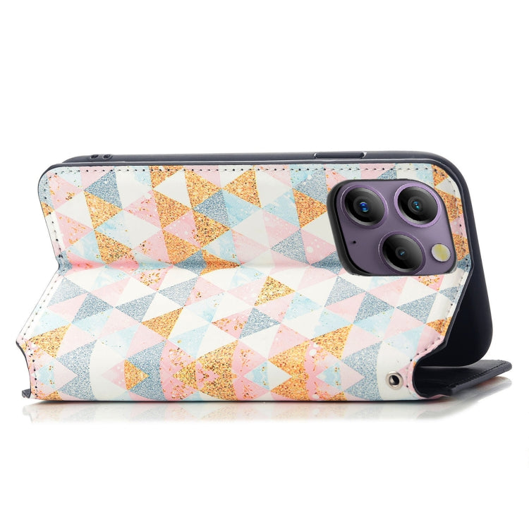 For Blackview A96 CaseNeo Colorful Magnetic Leather Phone Case(Rhombus) - More Brand by buy2fix | Online Shopping UK | buy2fix