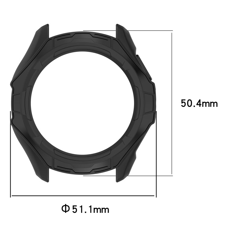 For Ticwatch Pro 5 Armored Semi-Enclosed TPU Watch Protective Case(Sandstone) - Watch Case by buy2fix | Online Shopping UK | buy2fix