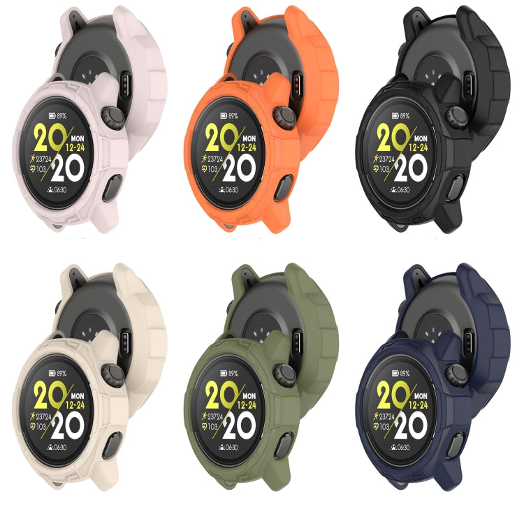 For COROS Pace 3 Armored Semi-Enclosed TPU Watch Protective Case(Orange) - Watch Case by buy2fix | Online Shopping UK | buy2fix