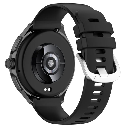 For Xiaomi Watch S3 Glossy Surface Silicone Watch Band(Black) by buy2fix