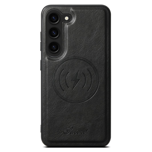 For Samsung Galaxy S24+ 5G Suteni H15  Oil Eax Leather Detachable Wallet Back Phone Case(Black) - Galaxy S24+ 5G Cases by Suteni | Online Shopping UK | buy2fix